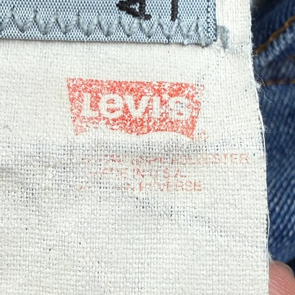 VTG Levi Strauss Action Jeans Men Made in USA Denim Western Style W36 L29‎